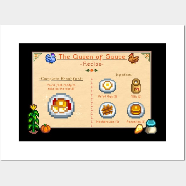 Stardew Valley Breakfast Recipe Wall Art by Maxx Slow